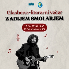 Musical-Literary evening with Adi Smolar