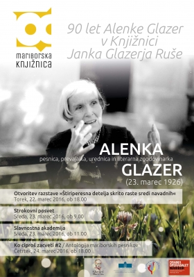 Program za 90 let Alenke Glazer