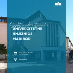 Online Inforamtion day in the Unicersity of Maribor Library