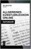 Allgemeines Künstlerlexikon Online